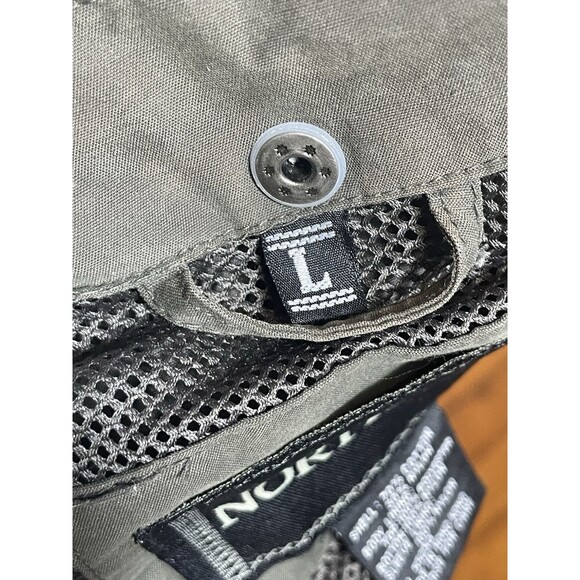 North Bay Mens Sz L Jacket Coat Green Dark Zip - Picture 3 of 5